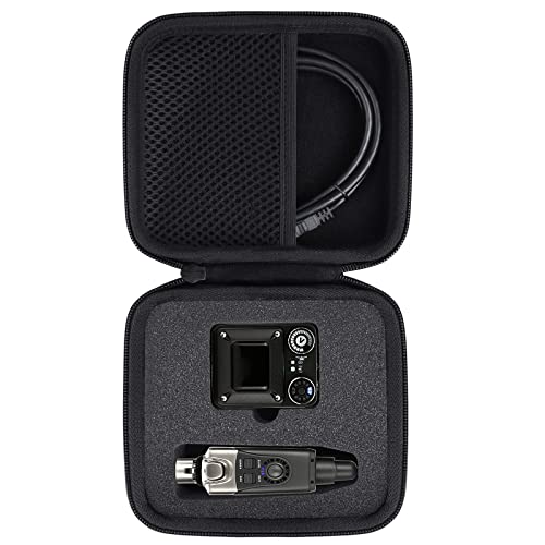 co2CREA Hard Travel Case for Xvive U4 U4R Wireless in-Ear Monitoring System | IEM System Transmitter Beltpack Receiver Compatibility, Fitted Compartments, Cable Storage Space For Wireless Accessories - size: for Xvive U4R