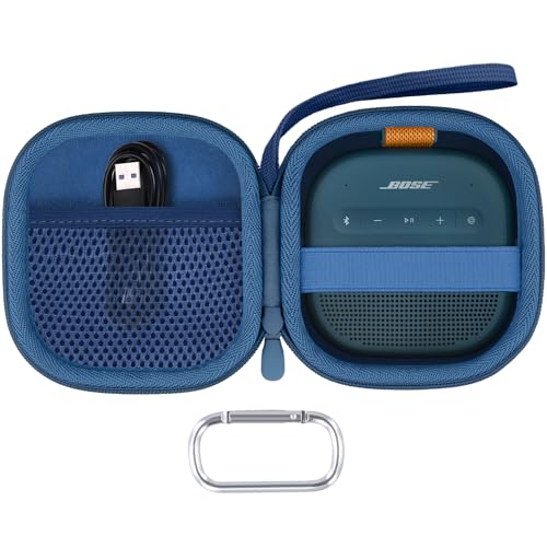 Hard Case for Bose SoundLink Micro 2nd Gen Portable Bluetooth Speaker | Protective Storage Box, Portable Carrying Box, Smooth Zipper, Zippered Closure, Travel-ready, Twilight Blue Case - color: Twilight Blue Case