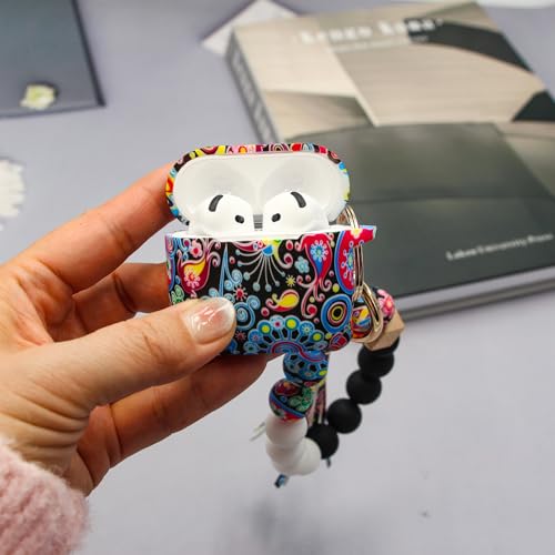 Case Compatible with AirPods 4 Case,Soft Silicone Cover with Bracelet Lanyard and Keychain, Cute Wireless Charging Protective Case for Apple AirPods 4th for Women and Men (Jellyfish) - color: Jellyfish