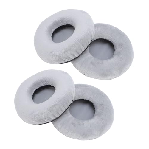 Replacement Ear Pads, 4 Pcs Soft Velour Foam Cushions for Over-Ear Headphones