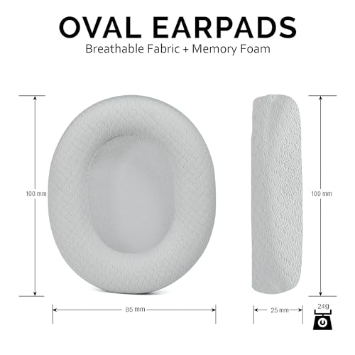 Defean Earpads for SteelSeries Arctis 7/9 (Not Fit Nova)-White - color: Grey
