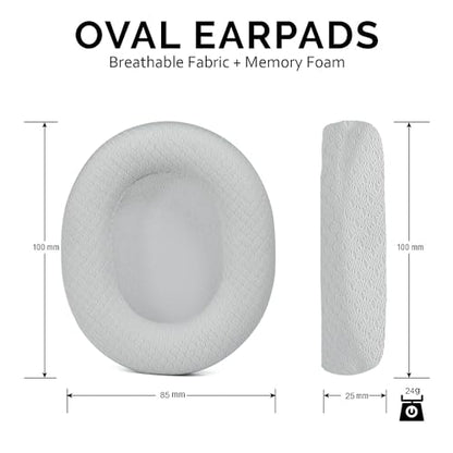 Defean Earpads for SteelSeries Arctis 7/9 (Not Fit Nova)-White - color: Grey