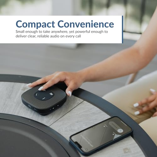 Cyber Acoustics Conference Speakerphone (SP-2000) - USB and Bluetooth, Advanced DSP with 360 Degree Noise Cancelling Microphone with 3m Range, 66 Ft BT Wireless Range - style: USB & BT Speakerphone