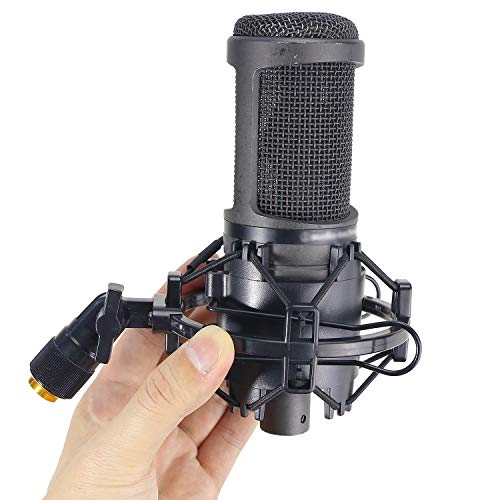 YOUSHARES AT2020 Shock Mount, Microphone Shock Mount Reduces Vibration Noise for Audio Technica AT2020 AT2035 ATR2500 Condenser Mic
