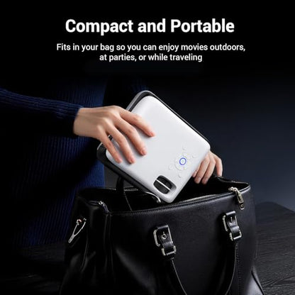 Official Licensed Google TV - HAPPRUN 4K Supported Outdoor Smart Projector | Google TV • 10K+ Apps • 4K Decoding • Dolby & AirPlay • Wi-Fi & Bluetooth • Outdoor Ready • Plug & Play • PS5 Compatible - style: Official Licensed Google TV