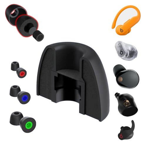 AirFoams Pro Memory Foam Lifetime Replacement Universal Ear Tips for Sony WF-1000XM6,5,4,3, Beats Fit Pro, Galaxy Buds2 Pro, Jabra & More - Anti Slip, All Day Comfort, Noise Cancelling (3 Pairs-S/M/L)