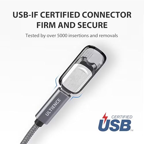USB to USB C Cable Adapter – 10Gbps High Speed USB 3.2 Converter Data Transfer 60W Fast Charging, Compatible with Laptops, PCs, Flash Drives (1.65 ft, Grey) - color: Grey 1.65ft (Pack of 1)