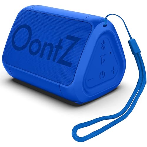 OontZ Angle Solo Compact Bluetooth Speaker, 14-Hour Playtime, Blue - color: Blue