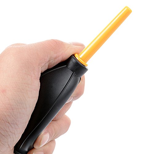 Dust Cleaner Strong Cleaning Air Blower for All DSLR Camera & Camcorders, Lens, LCD Screens, etc + Microfiber Cloth
