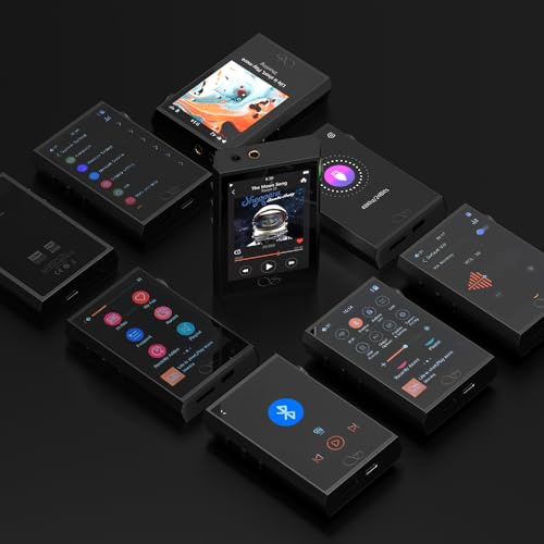 SHANLING M1 Plus Protable Music Player M1Plus MP3 High-Definition Lossless ES9069Q DAC Dual SGM8262 Amplifier PCM768 DSD512 Bluetooth 5.2 LDAC WiFi DLNA Black - color: Black