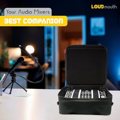 Loudmouth Travel Audio Mixer Bag | Rugged Padded DJ Musician Gig Bag Case | 15.5" x 15.5" x 6.75"