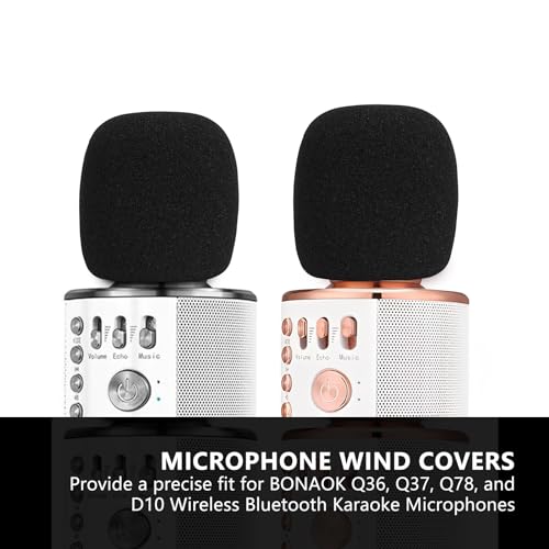 Musiin Microphone Foam Windscreen compatible with BONAOK Q36,Q37,Q78,D10 | wireless microphone cover