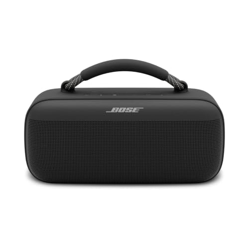 Bose SoundLink Max Bluetooth Speaker - Portable Wireless Party Speaker, IP67 Waterproof, Rope Handle, Up to 20 Hours of Playtime, USB-C, Built-in 3.5mm AUX Input, Black - color: Black
