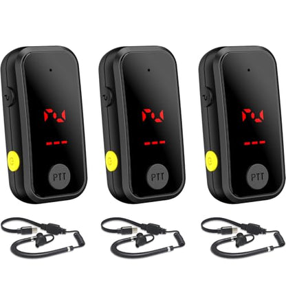 Super Mini Walkie Talkies Pro,3 Pack Two Way Radio with Earpieces | Waterproof Communication Device for Adults, Outdoor Activities, Hiking, Baseball, Restaurant Use - color: 3pcs