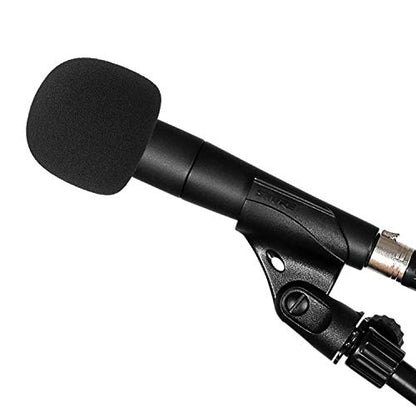 SM57 Pop Filter Foam Cover - Mic Windscreen with Furry Wind Screen Windjammer Compatible with Shure SM-57 Microphone to Blocks Out Plosives by YOUSHARES (2 PCS)
