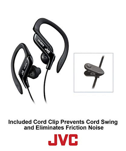 Clip Style Headphone Blue Lightweight and Comfortable Ear Clip. Splash Proof Water resistant Powerful Sound with Bass Boost JVC HAEB75BA - color: Blue, size: One Size (Pack of 1)