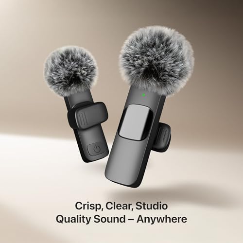 Mini Mic Pro (Latest Model – #1 Microphone for iPhone & Android, Wireless Mini Microphone, Clear Voice, Noise Cancelling, Lavalier Mic for TikTok, YouTube & Interviews (iPhone 14 & Below) - style: Lightning Only (iPhone 14 & Older)
