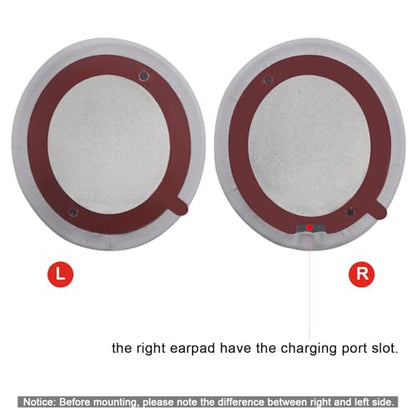 Replacement Ear Pads for Beats Solo 2 & Solo 3 Wireless On-Ear Headphones, Ear Cushions, Headset Earpads, Ear Cups Cover with Soft Protein Leather (Grey) - color: Grey