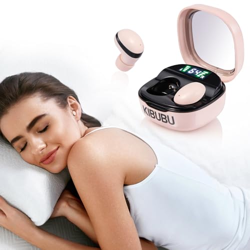 Air 10 Mini Wireless Sleep Earbuds with LED Display & Charging Case — 42 dB Noise Cancellation, Ultra-Mini & Invisible Fit,Ultra-Light 2.3 g Each,Side-Sleeper Comfort, 25H Playtime (Skin) - color: skin