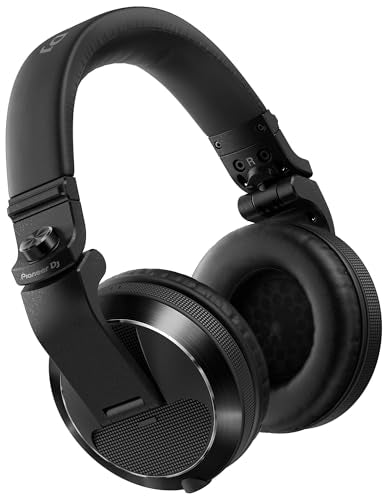 Pioneer DJ HDJ-X7 Professional Over-Ear DJ Headphones - Black Bundle with Case, Stand, and Austin Bazaar Polishing Cloth - color: HDJ-X7, style: Black