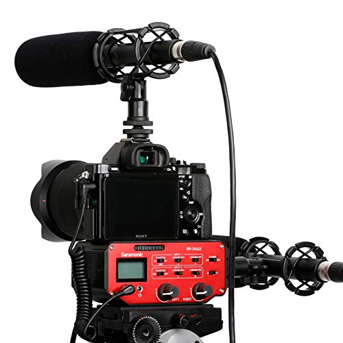 Saramonic SR-PAX2 Audio Adapter for Mirrorless, DSLR & Black Magic Pocket Cameras (Red/Black)