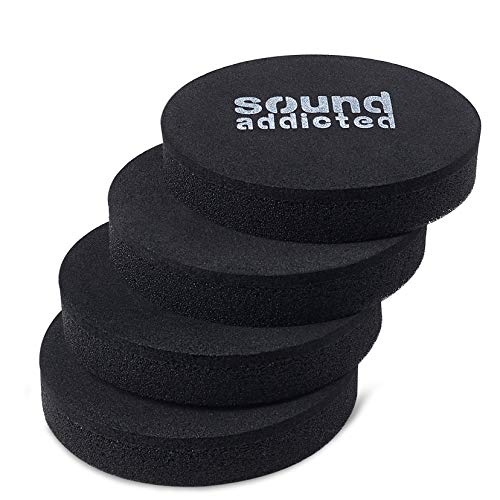 Isolation Pads for Soundbar - Anti Vibrations Foam Pads Feet (4Pack) 2.5'' x 0.65'' Suitable for Most Sound bars - BarPads (Round) - size: Circle