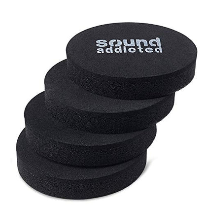Isolation Pads for Soundbar - Anti Vibrations Foam Pads Feet (4Pack) 2.5'' x 0.65'' Suitable for Most Sound bars - BarPads (Round) - size: Circle