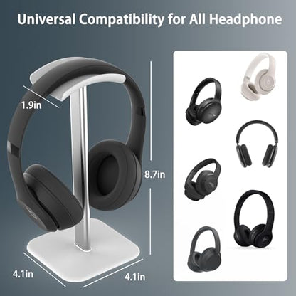 Headphone Stand for Desk - Headset Stand Headphone Holder (White) - color: White
