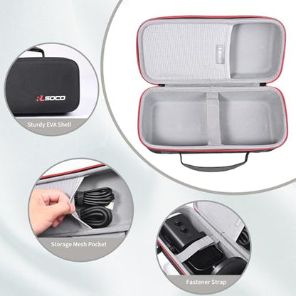 RLSOCO Carrying Case for FIFINE AM8 USB/XLR & RODE PodMic Cardioid Dynamic Broadcast Microphone (Case Only)