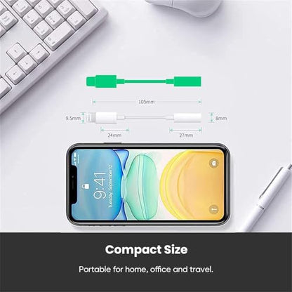 [Apple MFi Certified] Apple Lightning to 3.5mm Headphone Jack Adapter | 2 Pack iPhone 3.5mm Aux Adapter Converter Dongle Audio Cable for iPhone 14 13 12 11 Pro Max XS XR X 8, Support All iOS
