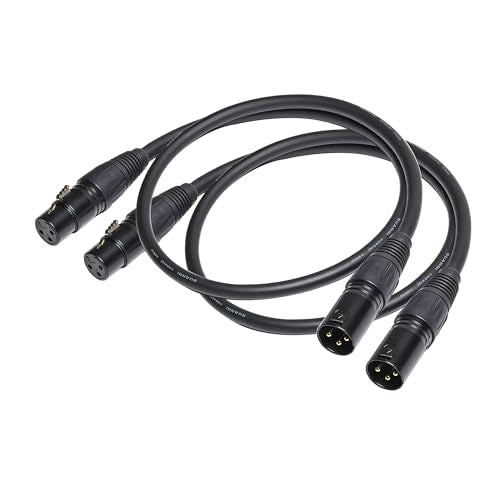 XLR Adapter Cable - XLR Male to Female Balanced Microphone Cable - size: 24 in