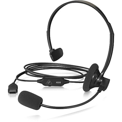 Behringer HS10 USB Mono Headset with Swivel Microphone