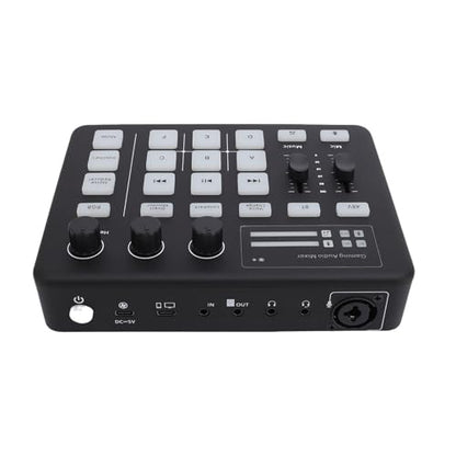 Live Sound Card Gaming Sound Mixer, Bluetooth 5.0 Type C Live Card For Streaming Podcasting Voice Effects