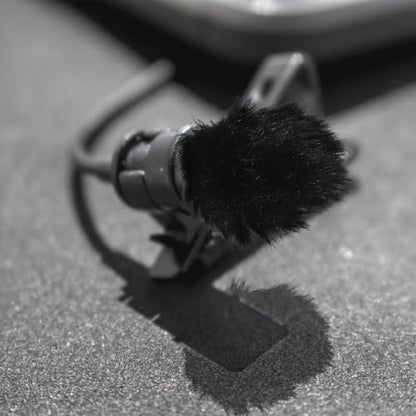 DECHOUS 2 Pcs Microphone Furry Windscreen Muff Black Fabric Mic Covers for Microphone Protection and Easy Installation, for Outdoor Interviews and Recordings