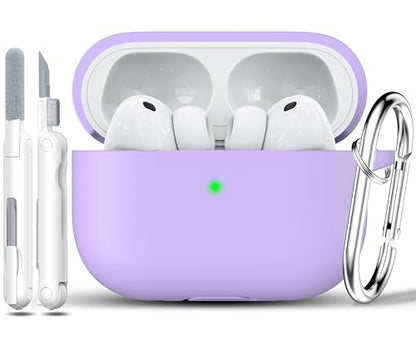 RFUNGUANGO Silicone Protective Case for AirPods Pro 3, Banana Purple - color: Pro 3‑SIL‑Banana Purple