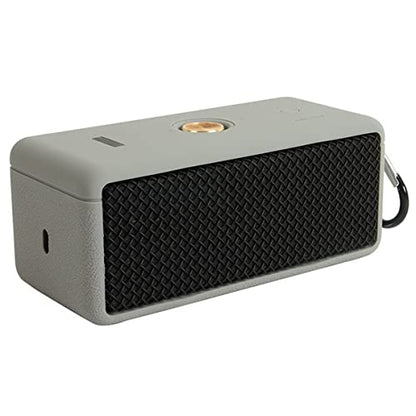 DAYJOY Soft Silicone Protective Bumper Frame Case Cover Compatible with Marshall EMBERTON Portable Bluetooth Speaker, Protective Skin Sleeve with Carabiner (Grey) - color: grey