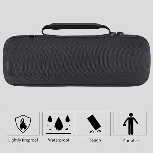 co2CREA Hard Case for Sony ULT Field 1 Bluetooth Compact Speaker, Black | Portable Travel Bag Replacement with Detachable Shoulder Strap and Handle, Shockproof EVA Shell and Soft Lining - color: Black Case, style: Case for Sony ULT Field 1