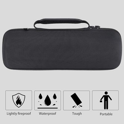 co2CREA Hard Case for Sony ULT Field 1 Bluetooth Compact Speaker, Black | Portable Travel Bag Replacement with Detachable Shoulder Strap and Handle, Shockproof EVA Shell and Soft Lining - color: Black Case, style: Case for Sony ULT Field 1