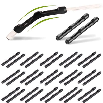 Eyeglasses Temple Tips, 16 Pairs Silicone Eyeglasses Retainers Sleeve Retainer Anti-Slip Safety Eyewear Retainers Spectacle Stay For Eyeglasses, Sunglasses, Reading Glasses (Black Temple Tip) - color: Black Temple Tip