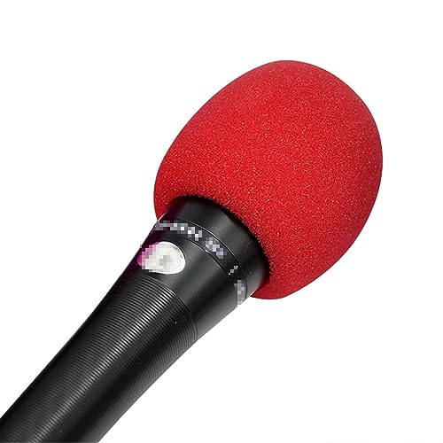 10 Pcs Large Microphone Foam Covers Small Microphone Windscreens Microphone Protective Covers for Standard Handheld Microphones