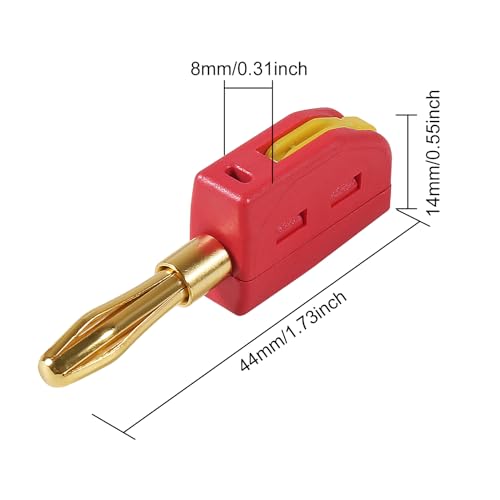 30Pcs 4mm Banana Plug Quick Connect Speaker Wire Connectors 32A 250V, Insulated Banana Sockets for Home Theater Audio -Red Black - color: 30pcs Red/Black