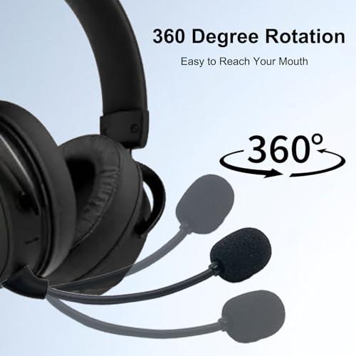3.5mm Replacement Game Mic for HyperX Cloud Mix Headphones | Detachable Microphone Boom, Noise Cancelling, for PS4 Pro PS5 Xbox One X PC ,Black