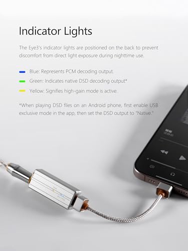 ddHiFi TC44Pro E3 Decoding Amplifier Hi-Res DAC/AMP Adapter with Dual CS43198 DAC, 3.5mm & 4.4mm Balanced Output, Detachable Cable for Phone/PC