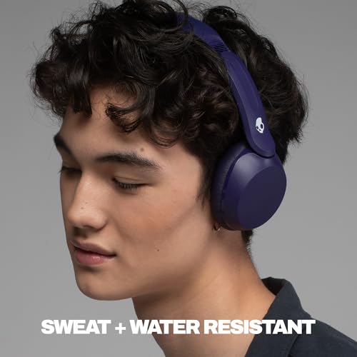 Skullcandy Icon 180 Wireless On-Ear Bluetooth Headphones - Future | 50 Hours Battery, Lightweight and Travel Ready, Secure Fit, Sweat and Water Resistant, Microphone iPhone Android, Foldable - color: Future