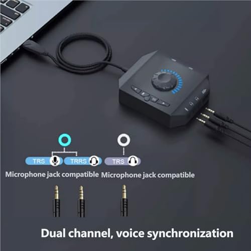 USB Sound Card External Sound Adapter with Headphone Mics for Simultaneous Use on Laptop Gaming Card - color: Or