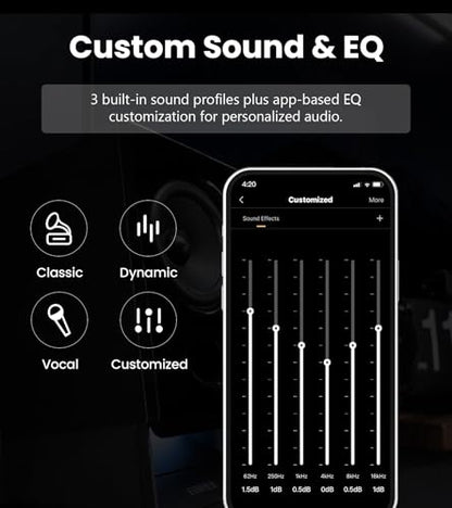 Edifier R20BT Computer Speakers, Touch Controls, AUX & USB-C Inputs, Black | 2.75" Full-Range Drivers, Bluetooth 6.0, Headphone Jack, Custom Ambient Light & Sound Profiles via APP - color: Black
