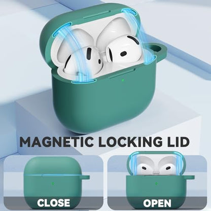 Ljusmicker for AirPods 5/4 Case (2026/2024) with Magnetic Lock,Green - color: B2-Green