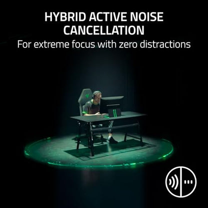 Razer BlackShark V3 Pro Wireless ANC Xbox Gaming Headset, White | Full Band Mic, 50mm Drivers, 2.4 GHz, Bluetooth, USB, 3.5mm, Works with PC, Mac, PS5, Nintendo Switch, 70 Hr Battery - color: White, style: Xbox