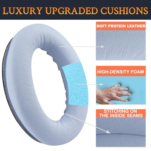 SOULWIT Earpads for Bose (QC45/QC SE/QC Wireless) - Moonstone Blue - color: Moonstone Blue