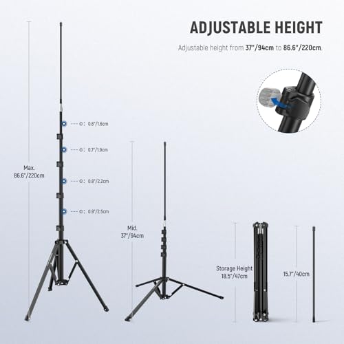 NEEWER Microphone Stand with Flexible Arm, Boom Arm Mic Floor Tripod Mount Holder with Mic Clips, 3/8" to 5/8" Adapter, Cable Clips for Singing Vlogging Live Streaming Video Recording, MS010 - style: MS010
